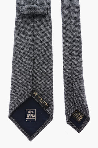 solid color wool and silk tie