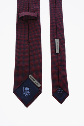two-tone silk tie