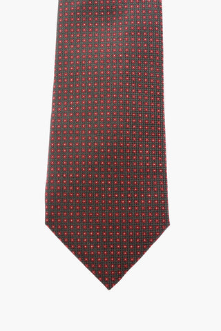 polka dots silk tie
