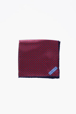 ID Double patterned silk pocket handkerchief