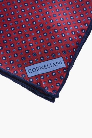 ID Double patterned silk pocket handkerchief