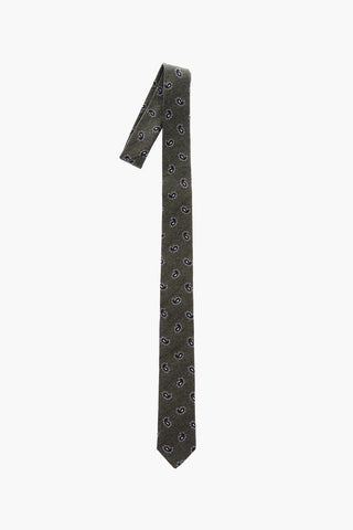 CC COLLECTION Paisley patterned kipper tie