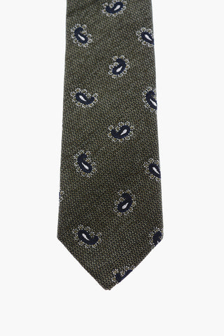 CC COLLECTION Paisley patterned kipper tie