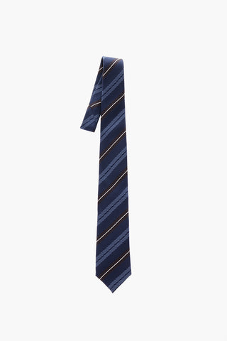 regimental striped silk tie