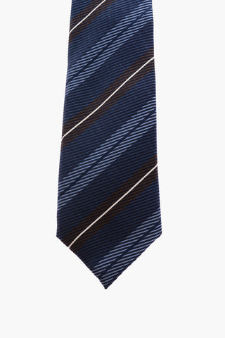 regimental striped silk tie