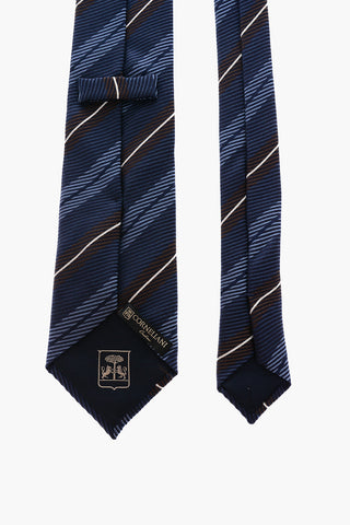 regimental striped silk tie