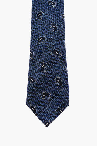 Cravatta kipper a motivo Paisley