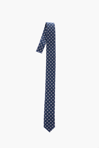 CC COLLECTION Cravatta motivo geometrico in lana