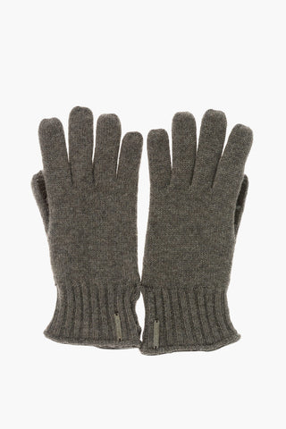 Cashmere Gloves with Soft Leather Trimmings