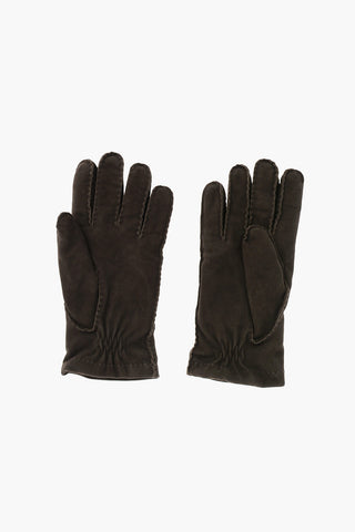 Suede Leather Gloves with Cashmere lining