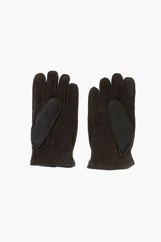 Guanti in Pelle con Fodera in Cashmere