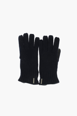 Cashmere Gloves with Soft Leather Trimmings