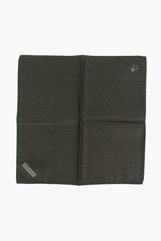 Silk Pocket Square with Geometric Pattern