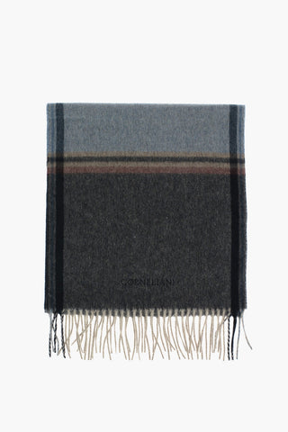 Sciarpa in Cashmere con Logo Ricamato