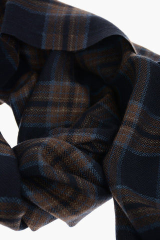 Sciarpa in Cashmere con Fantasia Plaid
