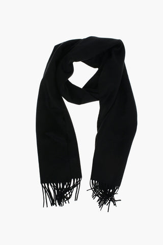Sciarpa in Cashmere con Logo Ricamato