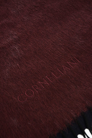 Cashmere Silk Scarf with Embroidered Logo