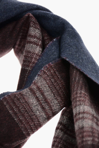 Sciarpa in Cashmere e Seta con Logo Ricamato