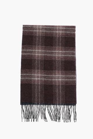 Sciarpa in Cashmere e Seta con Logo Ricamato