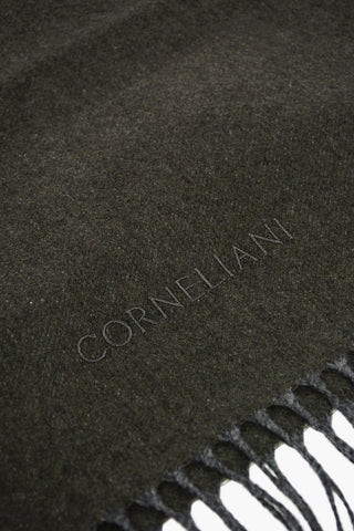 Cashmere Silk Scarf with Embroidered Logo