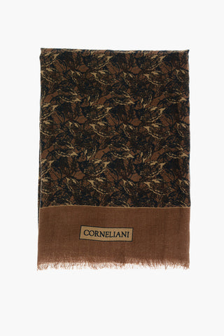Wool Scarf with Abstract Pattern
