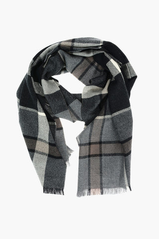 Checkered Virgin Wool Scarf
