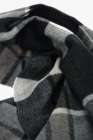 Checkered Virgin Wool Scarf