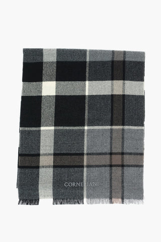 Checkered Virgin Wool Scarf