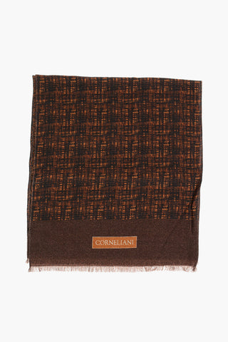 Wool Scarf with Abstract Pattern