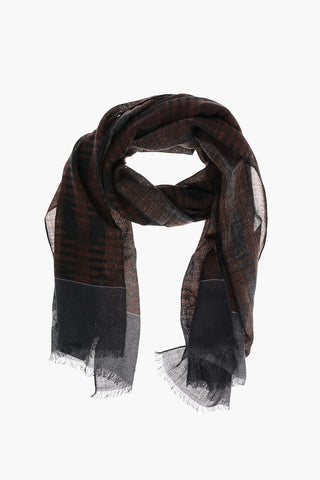 Lettering Logoed Wool Scarf