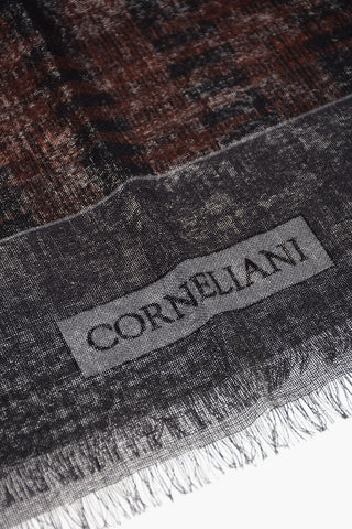 Lettering Logoed Wool Scarf