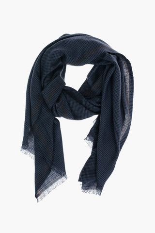 Sciarpa in Cashmere in Motivo Pied de Poule