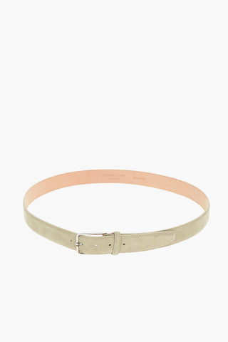 Metal Buckle Suede Belt 35mm