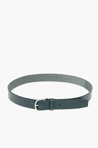 Metal Buckle Vegetable Tanned Leather Belt 35mm