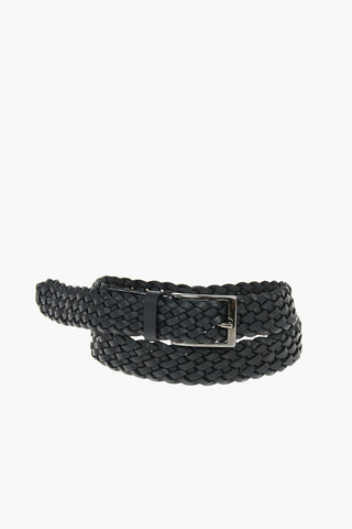 CC COLLECTION Knitted Leather Belt 30mm