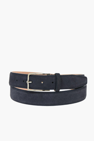 Metal Buckle Suede Belt 35mm