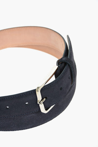 Metal Buckle Suede Belt 35mm