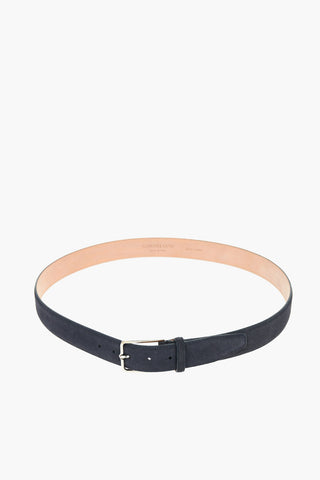 Metal Buckle Suede Belt 35mm