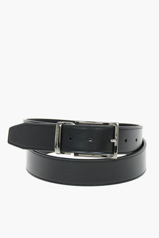 CC COLLECTION Metal Buckle Leather Belt 35mm