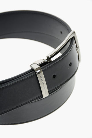 CC COLLECTION Metal Buckle Leather Belt 35mm