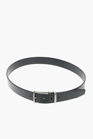 CC COLLECTION Metal Buckle Leather Belt 35mm