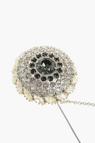 MM11 crystals embellishment brass brooch