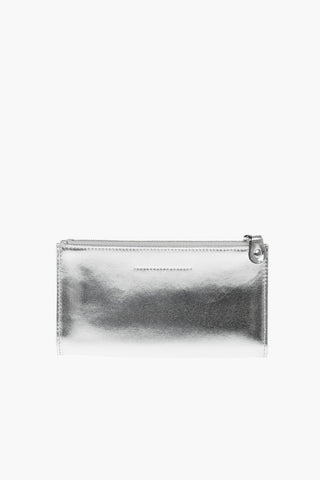 MM6 Faux Metallic Leather Wallet