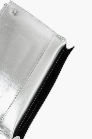 MM6 Faux Metallic Leather Wallet