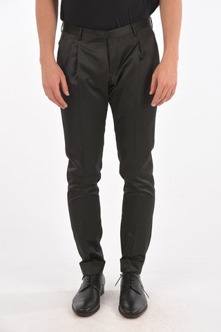 CC COLLECTION Virgin Wool Blend CERIMONY REWARD Pants with Double Pleat
