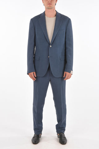 CIRCLE Flax and Silk GATE Suit with Notch Lapel