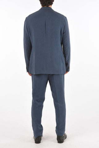 CIRCLE Flax and Silk GATE Suit with Notch Lapel