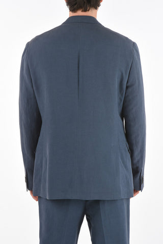 CIRCLE Flax and Silk GATE Suit with Notch Lapel