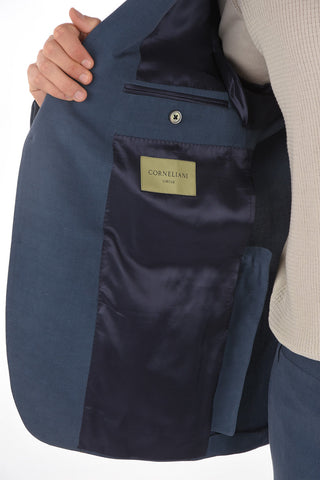 CIRCLE Flax and Silk GATE Suit with Notch Lapel