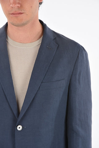 2 Button GATE Linen Blend Suit